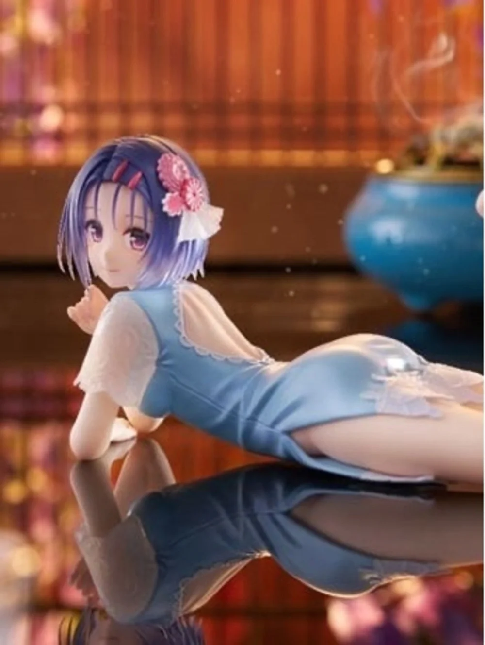 TAITO Desktop Cute To LOVE-Ru Darkness Yui Kotegawa Figure Blue Dress Ver.